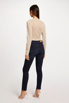 Long-sleeved t-shirt with shirring ivory women