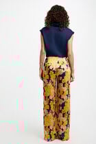Printed wide leg trousers multicolor women