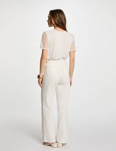 Short-sleeved t-shirt white women