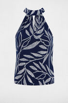 Sleeveless vest top white women
