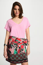 Printed tied skirt multicolor women