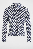 Long-sleeved blouse white women