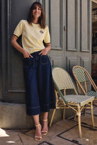 High-waisted shorts blue women