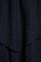 Sheer dress with thin straps navy blue women