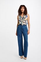 Blouse sans manches multicolore femme