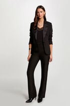 Buttoned blazer black women