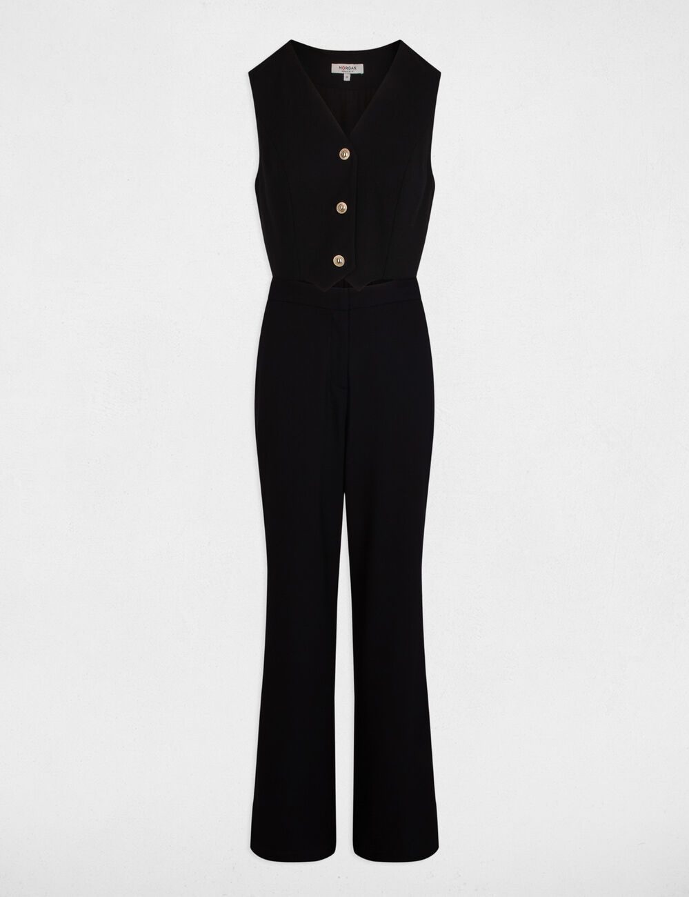 Jumpsuit with V-neck black women