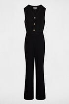 Jumpsuit with V-neck black women