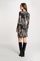 Wrap midi dress multicolor women