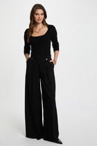 Pull manches longues noir femme