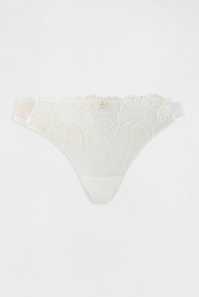 Lace Brazilian brief ivory ladies'