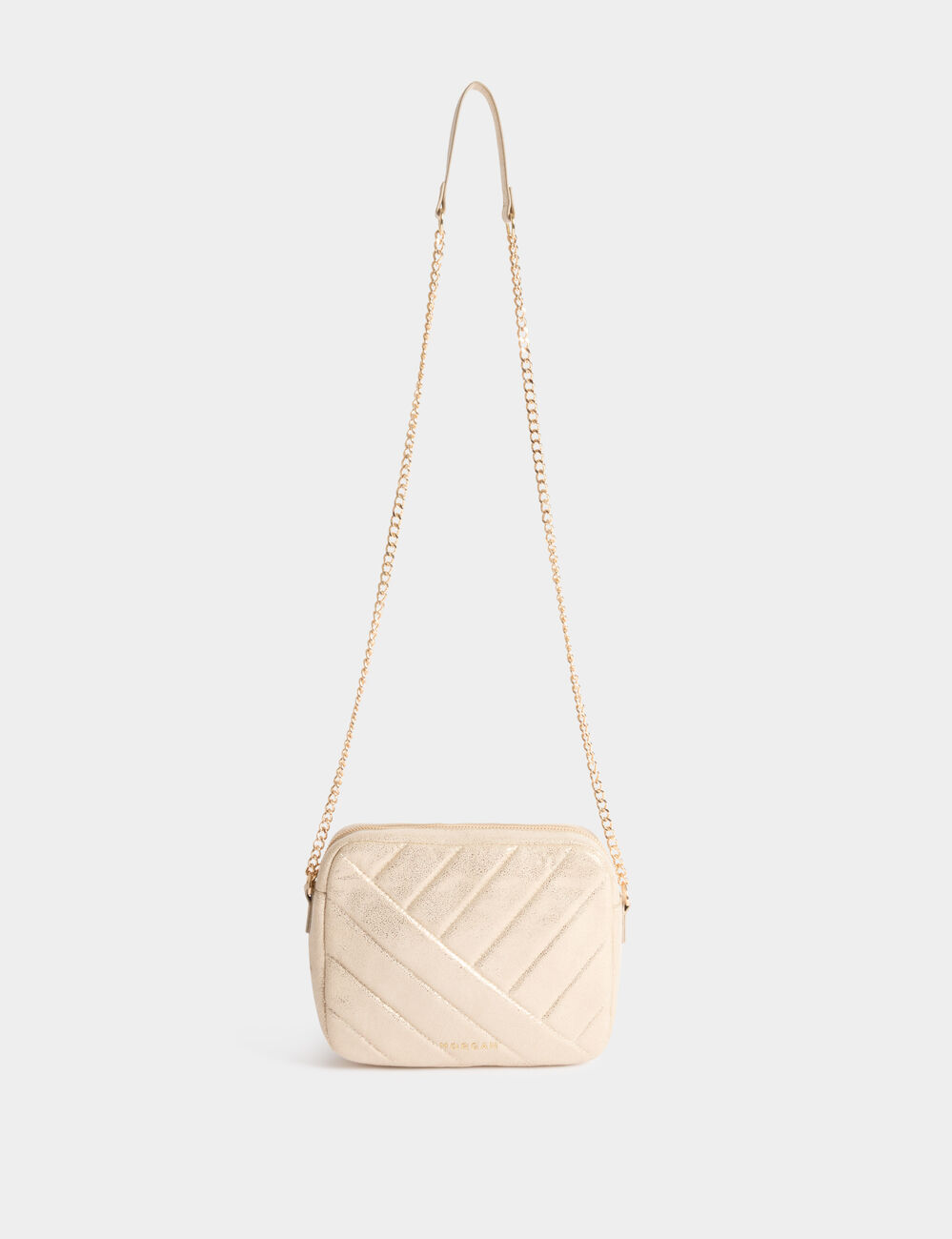 Quilted bag gold yellow women