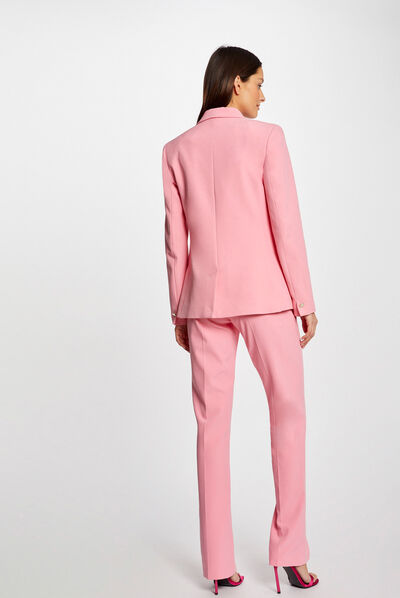 Straight jacket with shawl collar  ladies'
