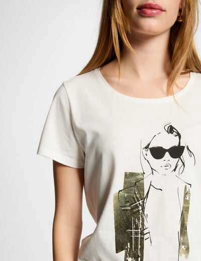 T-shirt with message white women