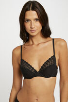 Underwire bra black ladies'
