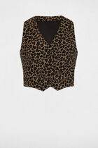 Printed sleeveless top multicolor women