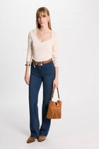 Long-sleeved t-shirt ivory women