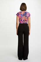 T-shirt manches courtes multicolore femme