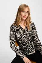 Fitted shirt with notched collar multicolor women
