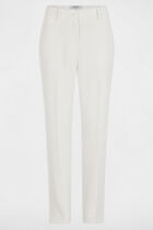 Pantalon fluide à pinces blanc femme