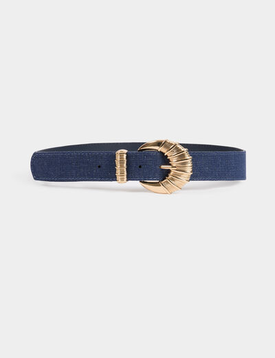 Denim belt raw denim women