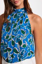 Blouse sans manches multicolore femme