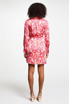 Wrap midi dress multicolor women