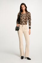 Printed jumper round neck multicolor women