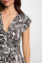 Combinaison ajust&eacute;e d&eacute;collet&eacute; multicolore femme