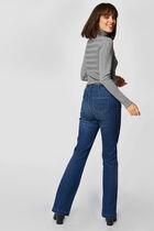 Long-sleeved jumper turtleneck anthracite grey women
