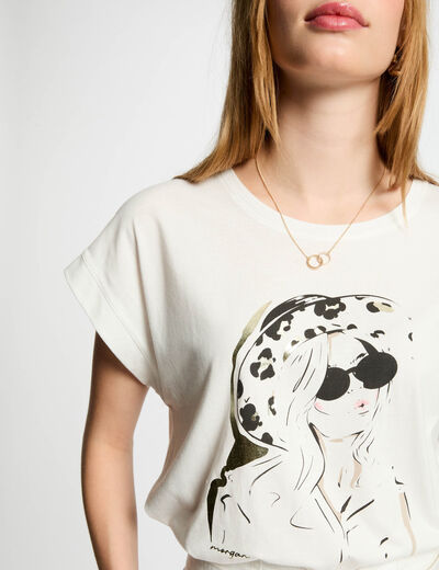 T-shirt with message white women