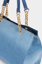 Denim handbag stone wash denim women