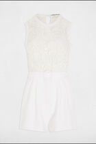 Laced playsuit white women