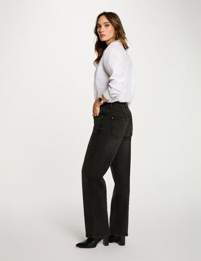 Oversized shirt with rhinestones white women