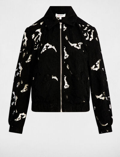 Short laced jacket black women