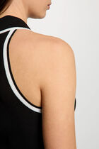 Fitted sweater with turned-down collar black women