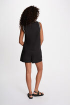 High-waisted shorts black women