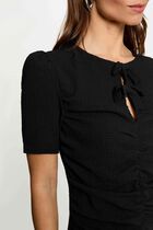 Fitted short dress black women