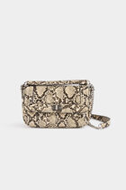 Bag snake print sand women