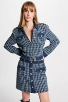 Mini tweed skirt multicolor women