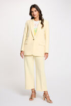 Blazer jacket pastel yellow women