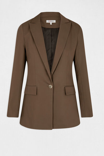 Straight city jacket khaki green ladies'