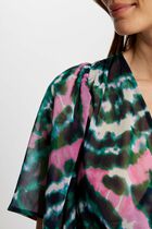 Printed loose maxi dress multicolored women