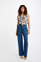 Sleeveless blouse multicolor women