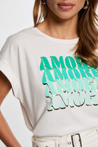 T-shirt with message white women
