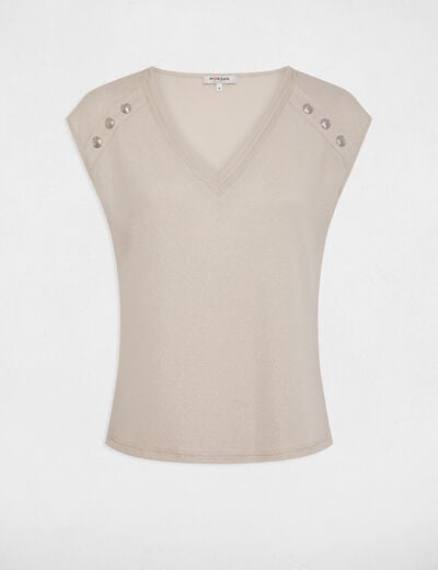 Short-sleeved t-shirt ivory women