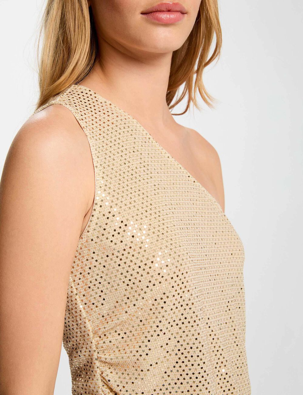 asymmetrical top rhinestones silver color women Asymmetrical top rhinestones silver color women