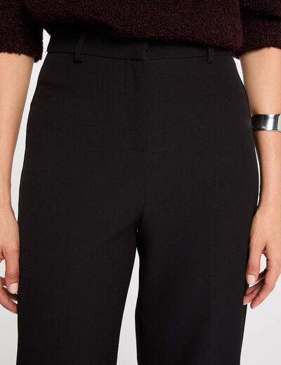 Straight trousers with darts black women