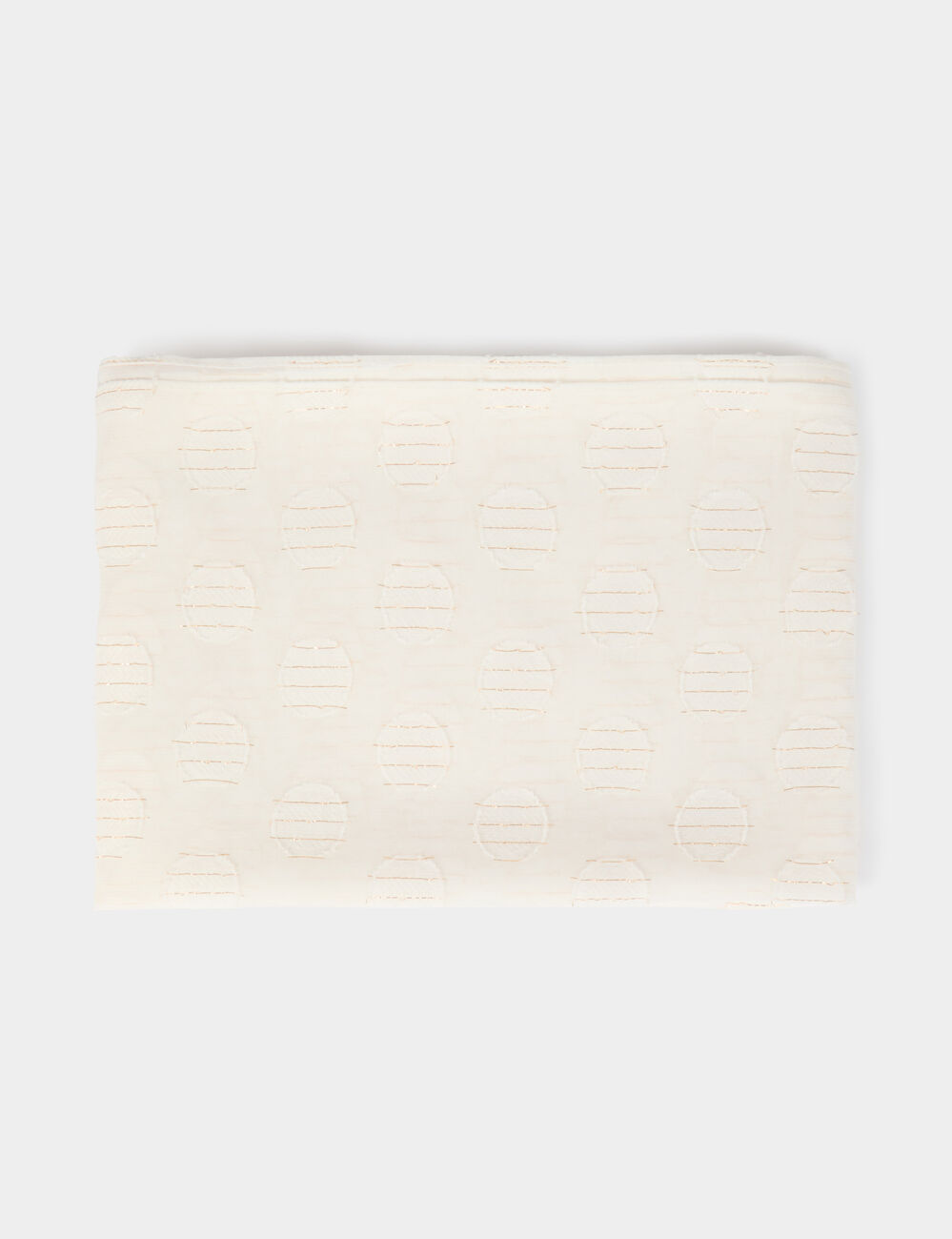 Scarf with polka dot print white women