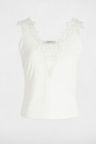 Vest top thin straps white women
